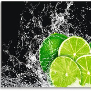 Küchenrückwand ARTLAND Limone mit Spritzwasser Spritzschutzwände Gr. B/H: 150 cm x 55 cm, grün Küchendekoration