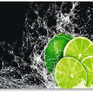 Küchenrückwand ARTLAND Limone mit Spritzwasser Spritzschutzwände Gr. B/H: 160 cm x 55 cm, grün Küchendekoration