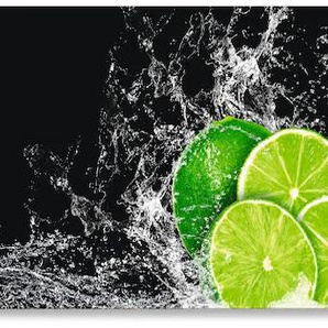 Küchenrückwand ARTLAND Limone mit Spritzwasser Spritzschutzwände Gr. B/H: 180 cm x 50 cm, grün Küchendekoration