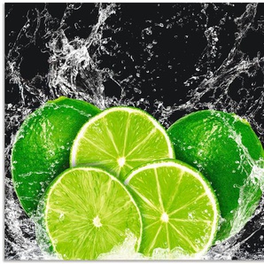 Küchenrückwand ARTLAND Limone mit Spritzwasser Spritzschutzwände Gr. B/H: 70 cm x 65 cm, grün Küchendekoration