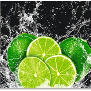 Küchenrückwand ARTLAND Limone mit Spritzwasser Spritzschutzwände Gr. B/H: 90 cm x 50 cm, grün Küchendekoration