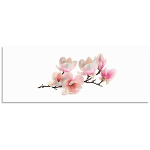 Küchenrückwand ARTLAND Magnolie Spritzschutzwände Gr. B/H: 160 cmx60 cm, pink Küchendekoration Alu Spritzschutz mit Klebeband, einfache Montage