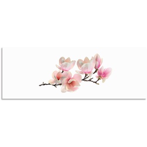 Küchenrückwand ARTLAND Magnolie Spritzschutzwände Gr. B/H: 170 cmx60 cm, pink Küchendekoration Alu Spritzschutz mit Klebeband, einfache Montage