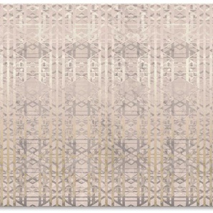 Küchenrückwand ARTLAND Muster Spritzschutzwände Gr. B/H: 120 cm x 65 cm, beige (naturfarben) Küchendekoration Alu Spritzschutz mit Klebeband, einfache Montage