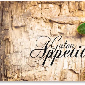 Küchenrückwand ARTLAND Oliven Guten Appetit Spritzschutzwände Gr. B/H: 150 cm x 50 cm, braun Küchendekoration