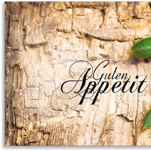 Küchenrückwand ARTLAND Oliven Guten Appetit Spritzschutzwände Gr. B/H: 160 cm x 60 cm, braun Küchendekoration