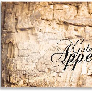Küchenrückwand ARTLAND Oliven Guten Appetit Spritzschutzwände Gr. B/H: 180 cm x 50 cm, braun Küchendekoration