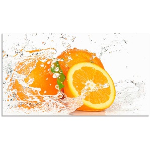 Küchenrückwand ARTLAND Orange mit Spritzwasser Spritzschutzwände Gr. B/H: 90 cm x 50 cm, orange Küchendekoration