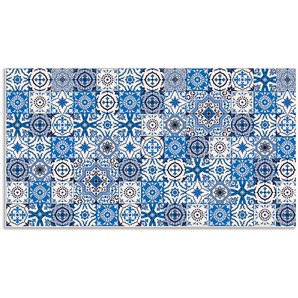 Küchenrückwand ARTLAND Orientalische Fliesen Spritzschutzwände Gr. B/H: 110 cm x 60 cm, blau Küchendekoration