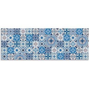 Küchenrückwand ARTLAND Orientalische Fliesen Spritzschutzwände Gr. B/H: 140 cmx50 cm, blau Küchendekoration Spritzschutzwände Alu Spritzschutz mit Klebeband, einfache Montage