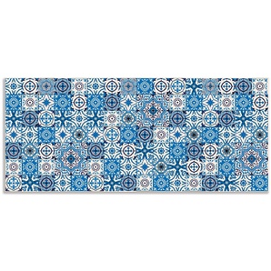 Küchenrückwand ARTLAND Orientalische Fliesen Spritzschutzwände Gr. B/H: 140 cmx60 cm, blau Küchendekoration Spritzschutzwände Alu Spritzschutz mit Klebeband, einfache Montage