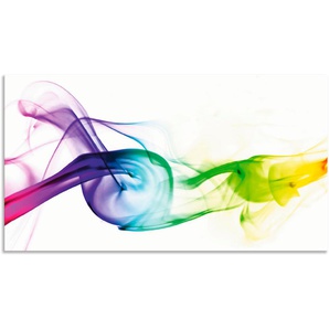 Küchenrückwand ARTLAND Rauch - Abstrakt Spritzschutzwände Gr. B/H: 120 cmx65 cm, bunt Küchendekoration Spritzschutzwände Alu Spritzschutz mit Klebeband, einfache Montage
