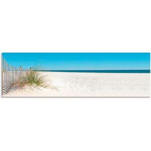 Küchenrückwand ARTLAND Schöne Sanddüne mit Gräsern und Zaun Spritzschutzwände Gr. B/H: 170 cmx50 cm, beige (naturfarben) Küchendekoration Spritzschutzwände Alu Spritzschutz mit Klebeband, einfache Montage