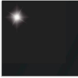 Küchenrückwand ARTLAND Uni schwarz glänzend Spritzschutzwände Gr. B/H: 100 cm x 60 cm, schwarz Küchendekoration