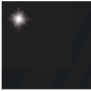 Küchenrückwand ARTLAND Uni schwarz glänzend Spritzschutzwände Gr. B/H: 90 cm x 65 cm, schwarz Küchendekoration Alu Spritzschutz mit Klebeband, einfache Montage