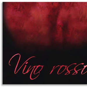 Küchenrückwand ARTLAND Wein - Rotwein Spritzschutzwände Gr. B/H: 120 cm x 50 cm, rot Küchendekoration Alu Spritzschutz mit Klebeband, einfache Montage