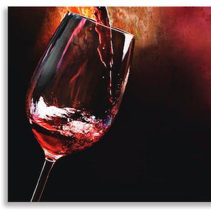 Küchenrückwand ARTLAND Wein - Rotwein Spritzschutzwände Gr. B/H: 170 cmx50 cm, rot Küchendekoration Spritzschutzwände Alu Spritzschutz mit Klebeband, einfache Montage