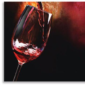 Küchenrückwand ARTLAND Wein - Rotwein Spritzschutzwände Gr. B/H: 170 cmx55 cm, rot Küchendekoration Spritzschutzwände Alu Spritzschutz mit Klebeband, einfache Montage