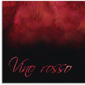 Küchenrückwand ARTLAND Wein - Rotwein Spritzschutzwände Gr. B/H: 90 cm x 50 cm, rot Küchendekoration