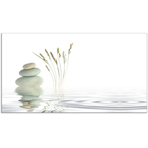 Küchenrückwand ARTLAND Zen Friede Spritzschutzwände Gr. B/H: 110 cm x 60 cm, weiß Küchendekoration