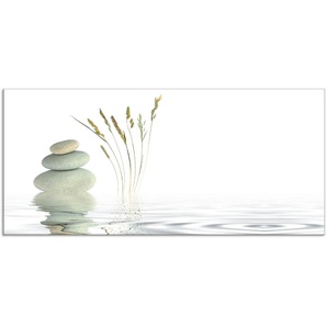 Küchenrückwand ARTLAND Zen Friede Spritzschutzwände Gr. B/H: 110 cm x 50 cm, weiß Küchendekoration