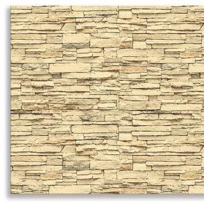 Küchenrückwand ARTLAND Ziegelmauer Spritzschutzwände Gr. B/H: 170 cmx50 cm, braun Küchendekoration Spritzschutzwände Alu Spritzschutz mit Klebeband, einfache Montage