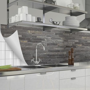Küchenrückwand-Folie  Fixy Black Bricks | 60 cm | 60 cm |