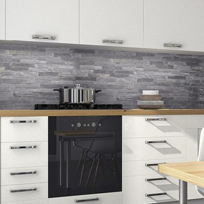 Küchenrückwand-Folie  Fixy Black Bricks | 60 cm | 60 cm |