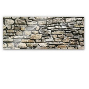 Küchenrückwand WALL-ART Steinoptik 3D Natursteinmauer Spritzschutzwände Gr. B/H: 100 cm x 40 cm, bunt Küchendekoration