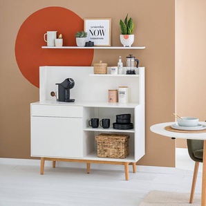 Küchenschrank LINDHOLM 120 x 119 x 45cm Weiß/Weiß