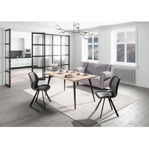 Küchensofa Picos 2-Sitzer 168 x 96 x 75cm Grau/Lichtgrau