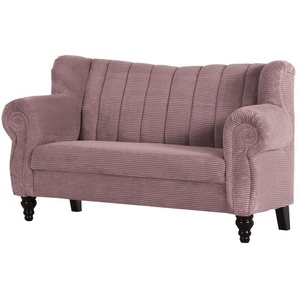 Küchensofa Picos 3-Sitzer 200 x 96 x 75cm Pink/Altrosa