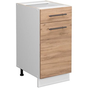 Küchenunterschrank Fame-Line, Goldkraft Eiche, 40 cm ohne Arbeitsplatte, Vicco