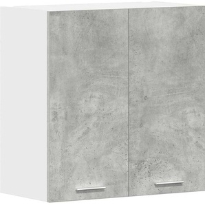 Küchenwandschrank Betongrau 60x31x60 cm Holzwerkstoff Vidaxl