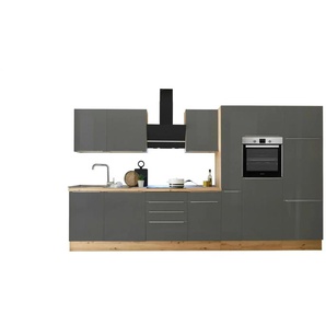 Küchenzeile | grau | 370 cm | 211 cm |