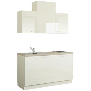 Küchenzeile mit Elektrogeräten  Aue ¦ creme ¦ Maße (cm): B: 150