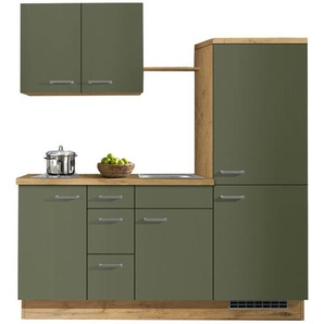 Küchenzeile mit Elektrogeräten  Breda | grün | 185 cm |