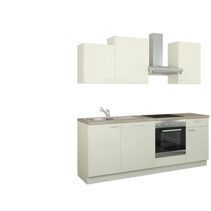 Küchenzeile mit Elektrogeräten  Erfurt ¦ creme ¦ Maße (cm): B: 220 H: 222 T: 60.0
