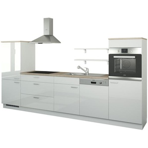 Küchenzeile ohne Elektrogeräte Kassel ¦ weiß ¦ Maße (cm): B: 330