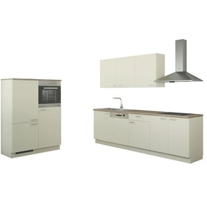 Küchenzeile ohne Elektrogeräten - creme - Materialmix | Möbel Kraft