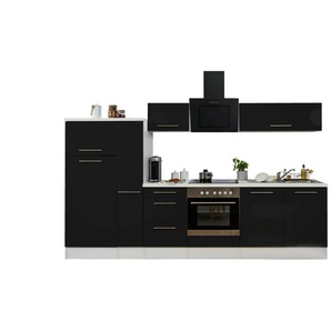 Küchenzeile | schwarz | 300 cm | 200 cm |