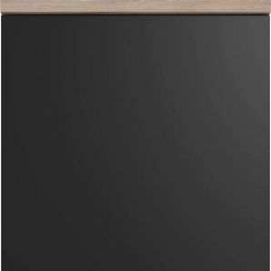 Kühlumbauschrank FLEX-WELL Capri Schränke Gr. B/H/T: 60 cm x 160,6 cm x 60 cm, 2 St., schwarz, endgrain oak Kühlschrankumbauschränke (B x H T) 60 161 cm, in Highboardhöhe