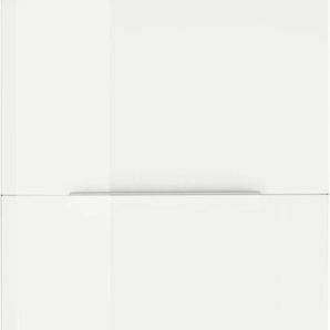 Kühlumbauschrank HELD MÖBEL Brindisi Schränke Gr. B/H/T: 60 cm x 200 cm x 60 cm, 3 St., weiß (weiß hochglanz, grafit) Kühlschrankumbauschränke 60 cm breit, 200 hoch, hochwertige MDF Fronten