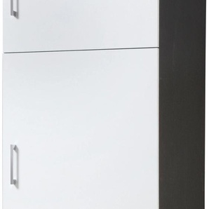 Kühlumbauschrank HELD MÖBEL Paris Schränke Gr. B/H/T: 60 cm x 200 cm x 60 cm, weiß (weiß, graphit) Kühlschrankumbauschränke