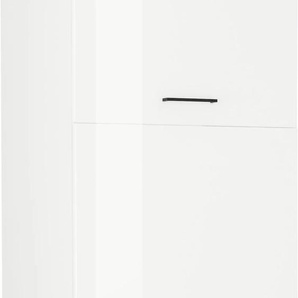 Kühlumbauschrank HELD MÖBEL Trier Schränke Gr. B/H/T: 60 cm x 200 cm x 60 cm, 3 St., weiß (weiß hochglanz, weiß) Kühlschrankumbauschränke