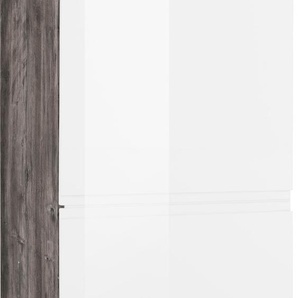 Kühlumbauschrank HELD MÖBEL Virginia Schränke Gr. B/H/T: 60 cm x 165 cm x 60 cm, 1 St., weiß (weiß hochglanz, eiche vintage) Kühlschrankumbauschränke 165 cm hoch, 60 breit, Nische für Kühlschrank: 568855 cm, 2 Türen