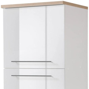 Kühlumbauschrank HELD MÖBEL Wien Schränke Gr. B/H/T: 60 cm x 165 cm x 60 cm, 2 St., weiß (weiß hochglanz) Kühlschrankumbauschränke 60 cm breit, für Einbaukühlschrank