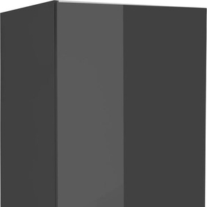 Kühlumbauschrank HELD MÖBEL Wien Schränke Gr. B/H/T: 60 cm x 200 cm x 60 cm, 2 St., grau (grau hochglanz) Kühlschrankumbauschränke Schränke 60 cm breit, 200 hoch, geeignet für Einbau-Kühlgefrierkombination