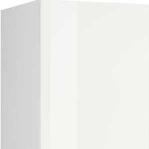 Kühlumbauschrank KOCHSTATION KS-Brindisi Schränke Gr. B/H/T: 60 cm x 200 cm x 60 cm, 2 St., weiß (weiß hochglanz, weiß) Kühlschrankumbauschränke 60 cm breit, 200 hoch, hochwertige MDF Fronten
