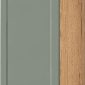 Kühlumbauschrank NOBILIA Cascada, Ausrichtung wählbar Schränke Gr. B/H/T: 60 cm x 216,6 cm x 58,3 cm, Links, 2 St., schilf, ei si Kühlschrankumbauschränke